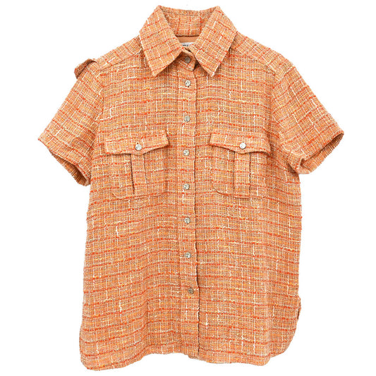 Chanel 2006 Sport Line Single Breasted Short Sleeve Jacket Orange #42