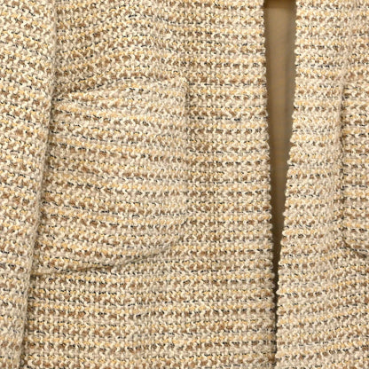 Chanel Setup Suit Jacket Skirt Beige #36