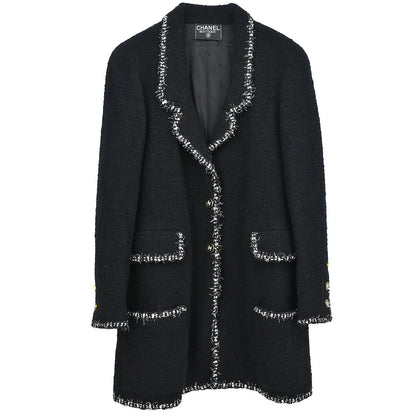 Chanel Single Breasted Jacket Black