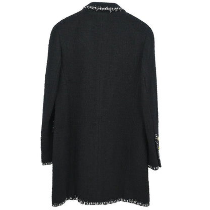 Chanel Single Breasted Jacket Black