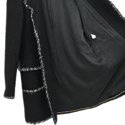 Chanel Single Breasted Jacket Black