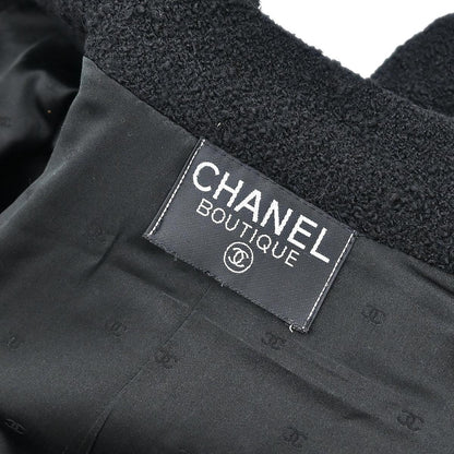 Chanel Single Breasted Jacket Black