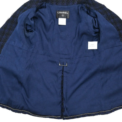 Chanel 2007 Single Breasted Jacket Navy #34