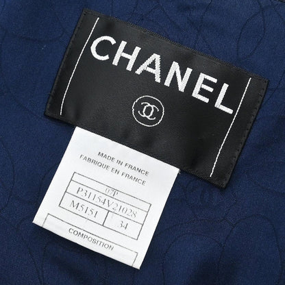 Chanel 2007 Single Breasted Jacket Navy #34