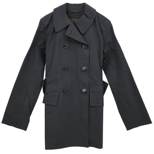 Louis Vuitton Double Breasted Coat Black #42