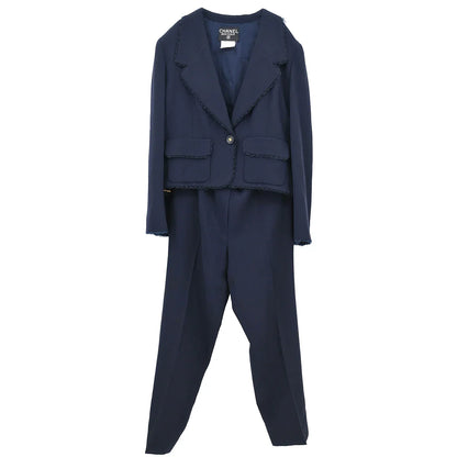 Chanel 1995 Setup Jacket Pants Navy #44