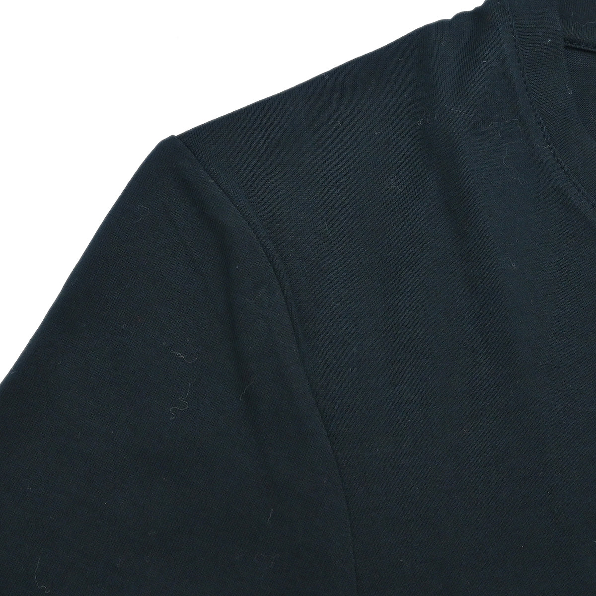 Yves Saint Laurent T-shirt Top Rhinestone Black #S
