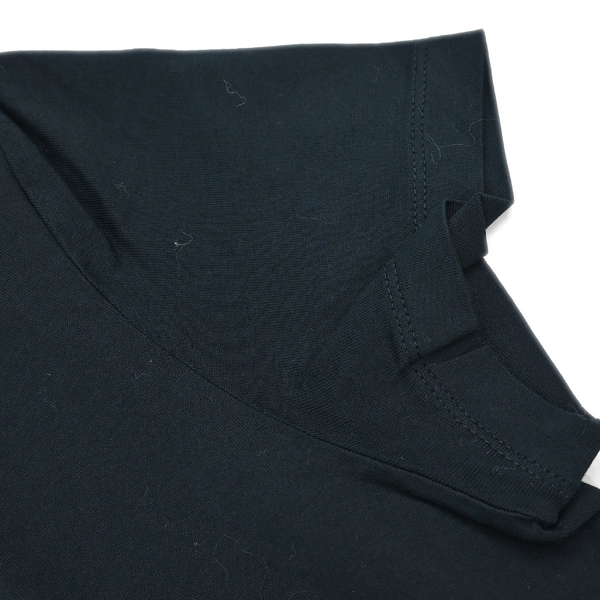 Yves Saint Laurent T-shirt Top Rhinestone Black #S