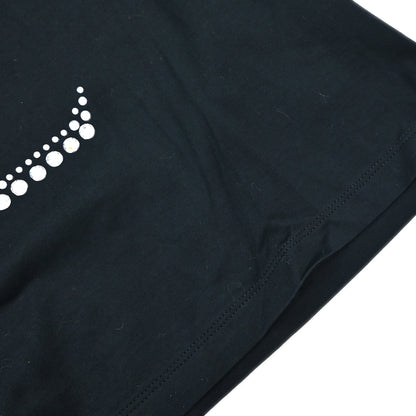 Yves Saint Laurent T-shirt Top Rhinestone Black #S