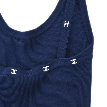 Chanel 1996 Sleeveless Top Camisole Navy #44