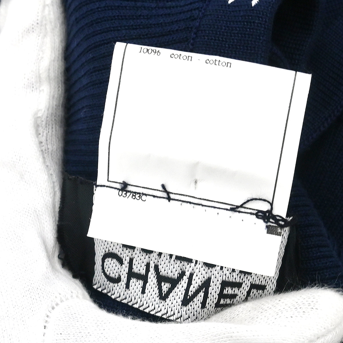 Chanel 1996 Sleeveless Top Camisole Navy #44