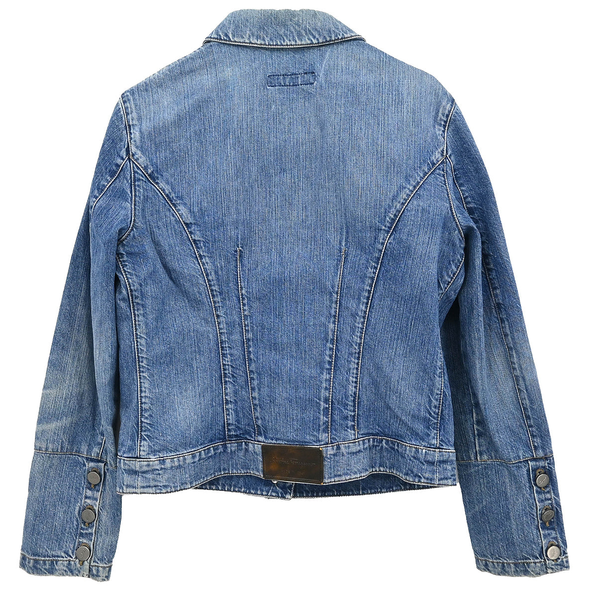 Salvatore Ferragamo Single Breasted Denim Jacket Blue #42