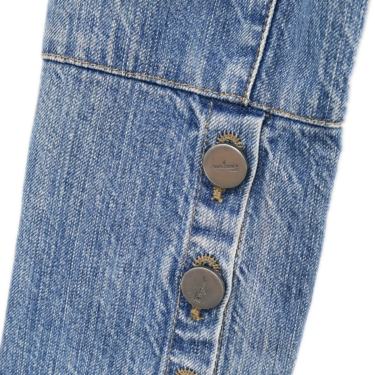 Salvatore Ferragamo Single Breasted Denim Jacket Blue #42