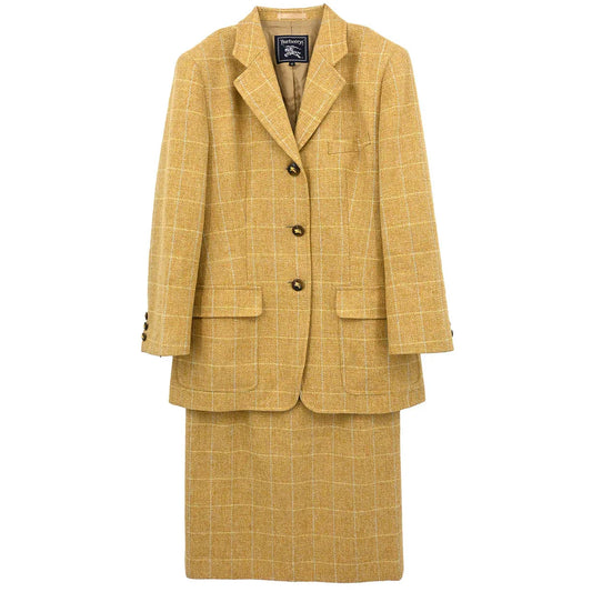 Burberrys Setup Suit Jacket Skirt Beige #42 #40