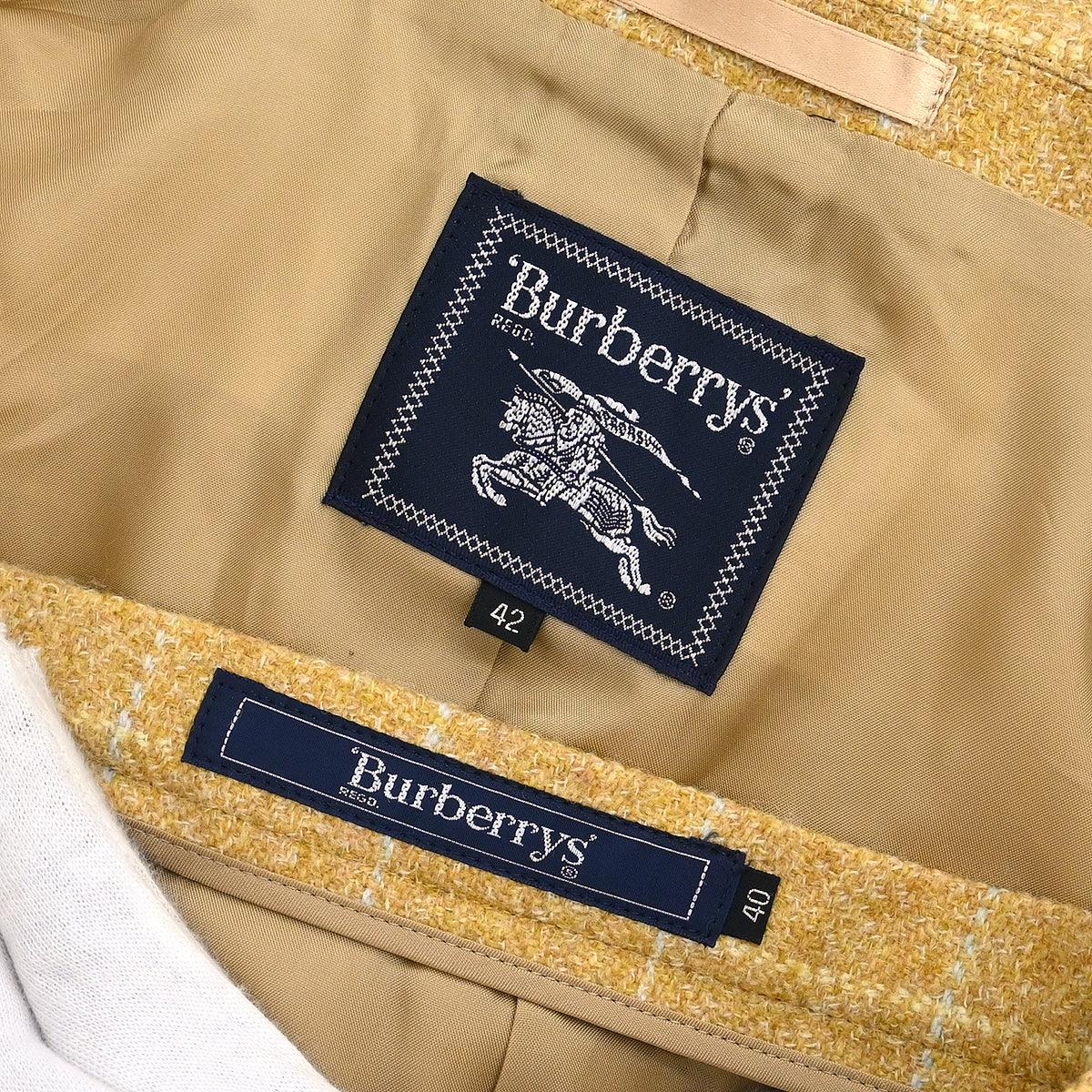 Burberrys Setup Suit Jacket Skirt Beige #42 #40