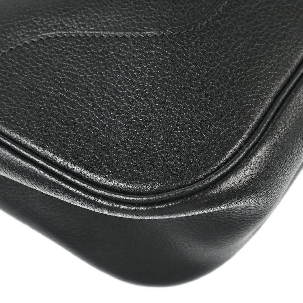 Hermes Black Evergrain Trim 31 Shoulder Bag