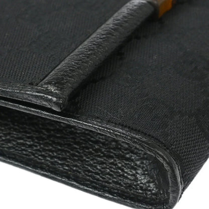 Gucci Black GG Bamboo Shoulder Bag