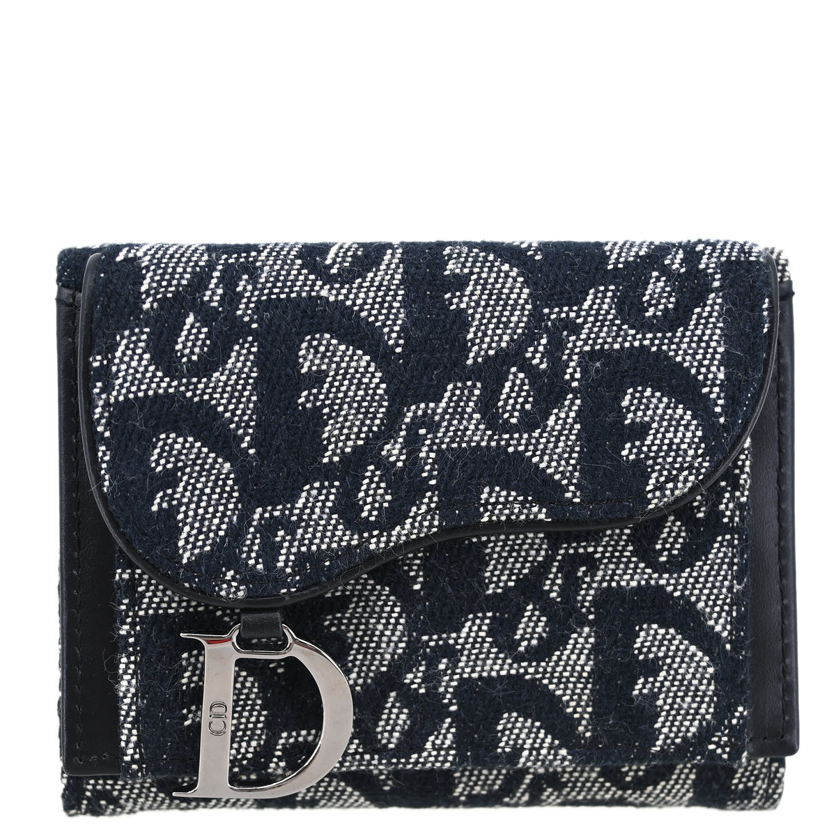 Christian Dior 2002 Black Trotter Trifold Wallet