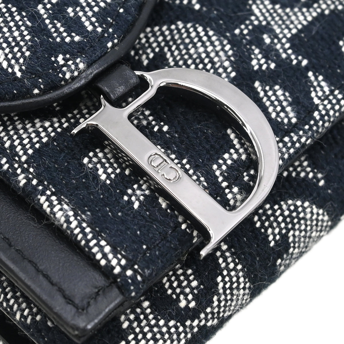 Christian Dior 2002 Black Trotter Trifold Wallet