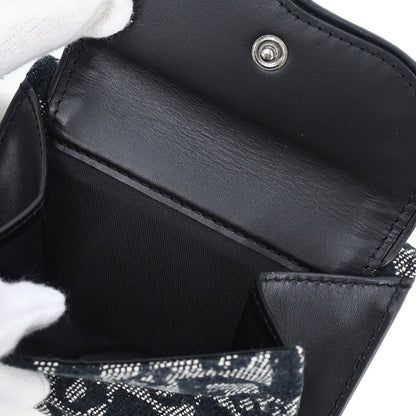 Christian Dior 2002 Black Trotter Trifold Wallet