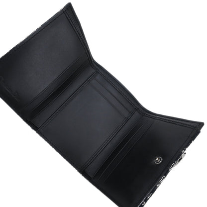Christian Dior 2002 Black Trotter Trifold Wallet