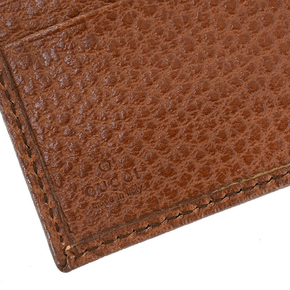 Gucci Brown Leather Bamboo Wallet