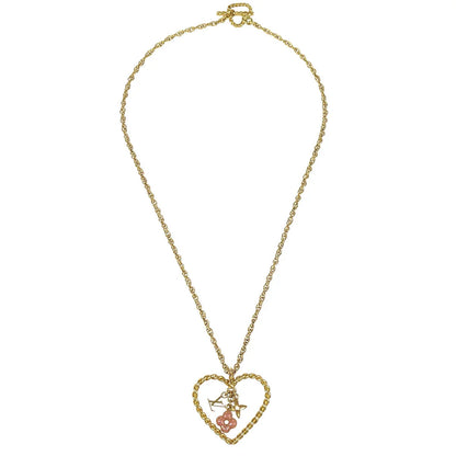 Louis Vuitton 2009 Sweet Monogram In My Heart Pendant Necklace M65951 GP1019