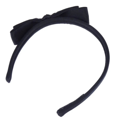 Chanel Bow Headband Hair Accessories Black