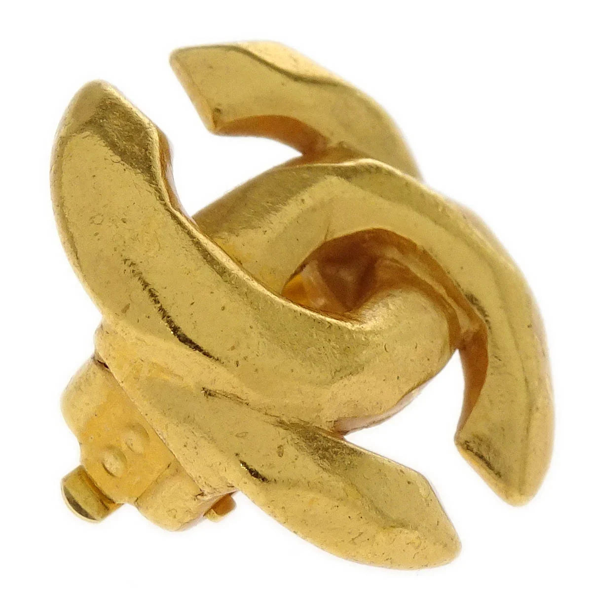 Chanel Gold CC Earrings Clip-On 99P