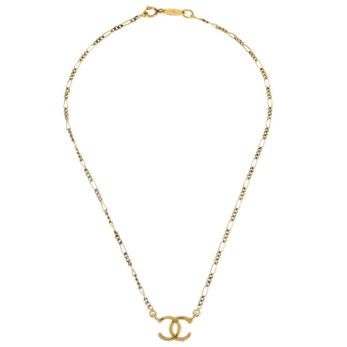 Chanel Gold CC Chain Pendant Necklace 1982