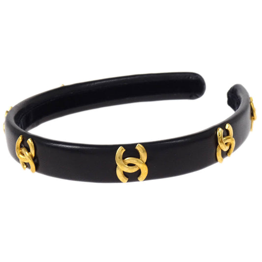 Chanel CC Headband Hair Accessories Black
