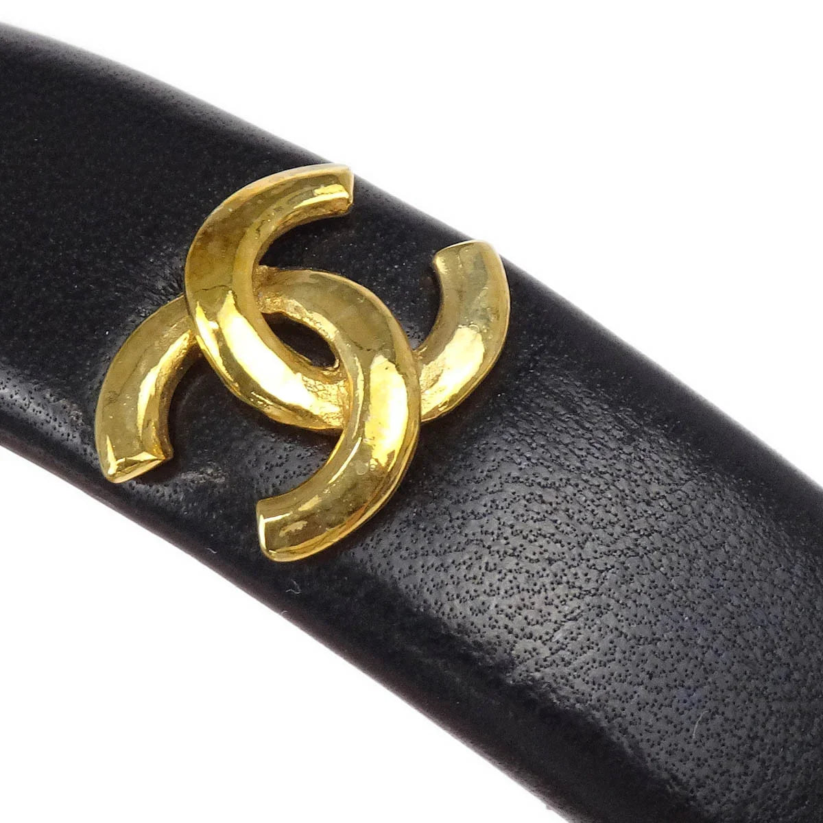 Chanel CC Headband Hair Accessories Black