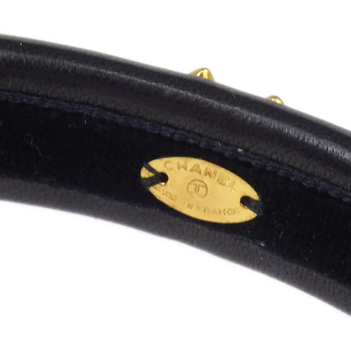 Chanel CC Headband Hair Accessories Black