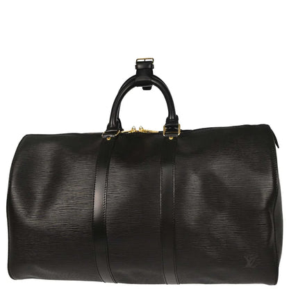 Louis Vuitton 1994 Black Epi Keepall 45 Travel Handbag M42972
