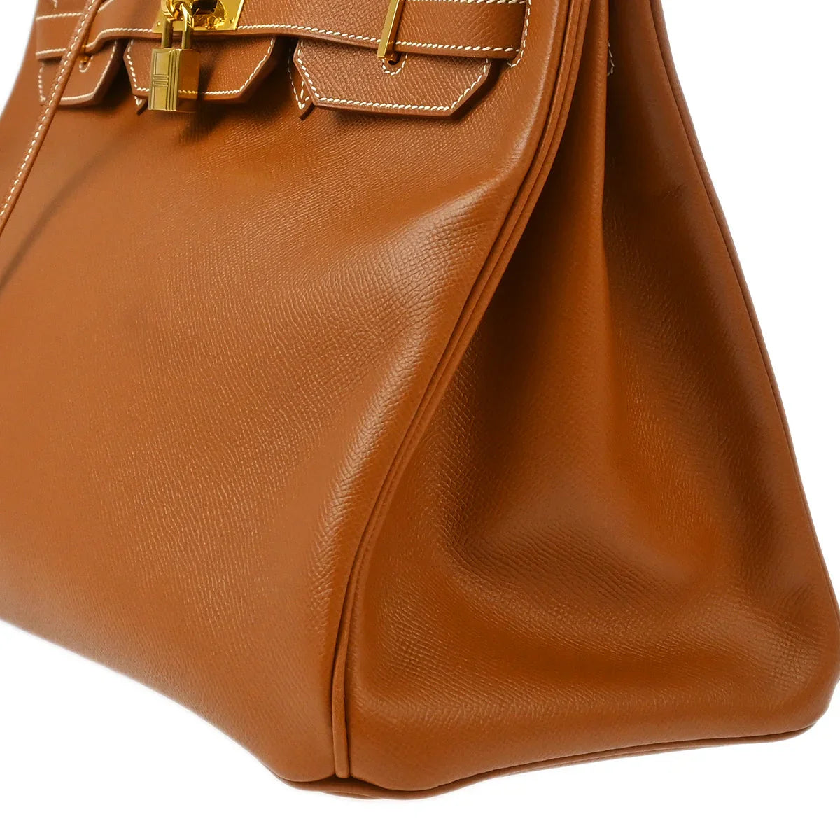 Hermes 2000 Gold Courchevel Birkin 35 Handbag