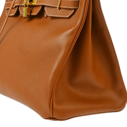 Hermes 2000 Gold Courchevel Birkin 35 Handbag