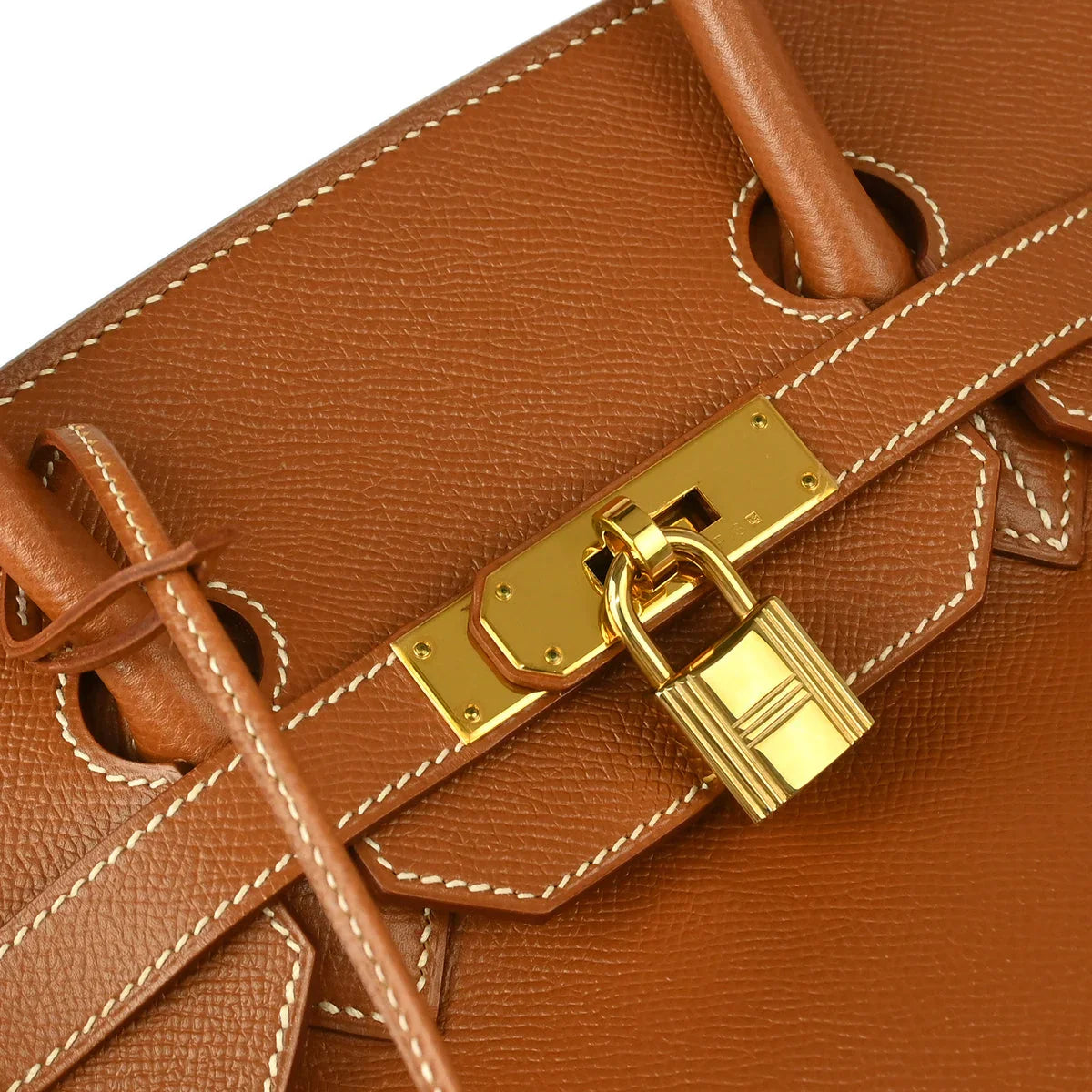 Hermes 2000 Gold Courchevel Birkin 35 Handbag