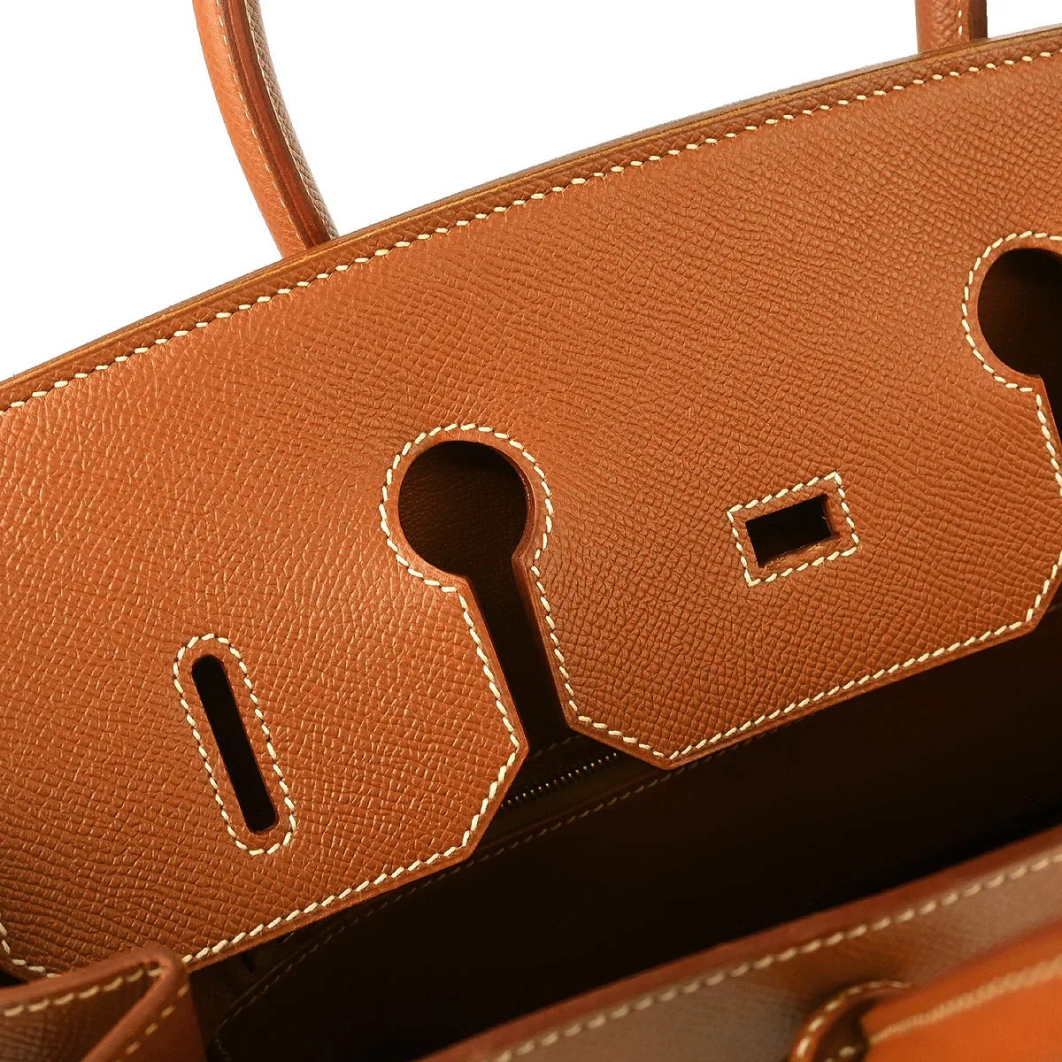 Hermes 2000 Gold Courchevel Birkin 35 Handbag