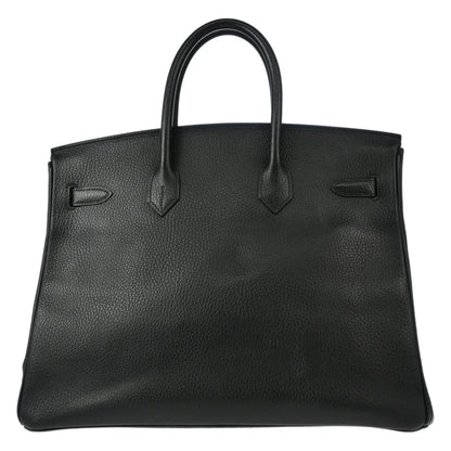 Hermes 1999 Black Ardennes Birkin 35 Handbag