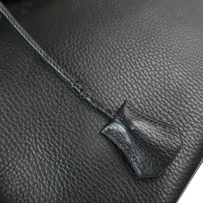 Hermes 1999 Black Ardennes Birkin 35 Handbag