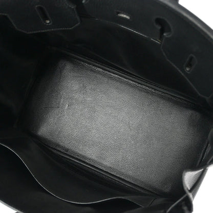 Hermes 1999 Black Ardennes Birkin 35 Handbag