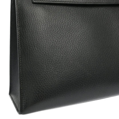 Hermes Black Ardennes Kelly 32 Sellier Handbag