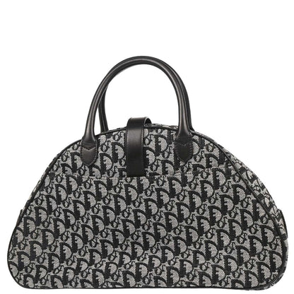 Christian 2002 Dior Black Double Saddle Trotter Handbag
