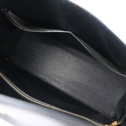 Hermes Black Box Calf Kelly 35 Sellier 2way Shoulder Handbag
