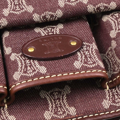 Celine Bordeaux Macadam Shoulder Bag