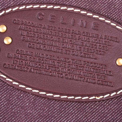 Celine Bordeaux Macadam Shoulder Bag