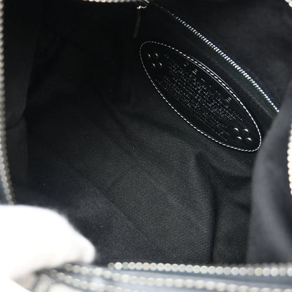Celine Gray Black Macadam Shoulder Bag