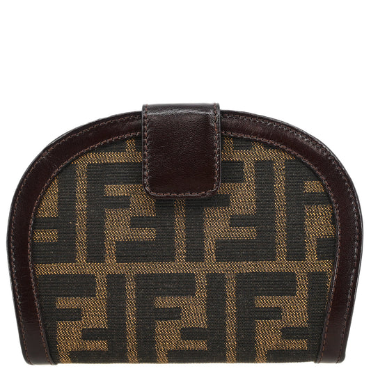 Fendi Brown Zucca Wallet Purse