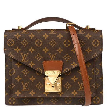 Louis Vuitton 2005 Monogram Monceau 28 Business Handbag M51185