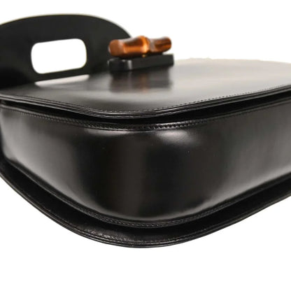 Gucci Black Bamboo 2way Shoulder Handbag